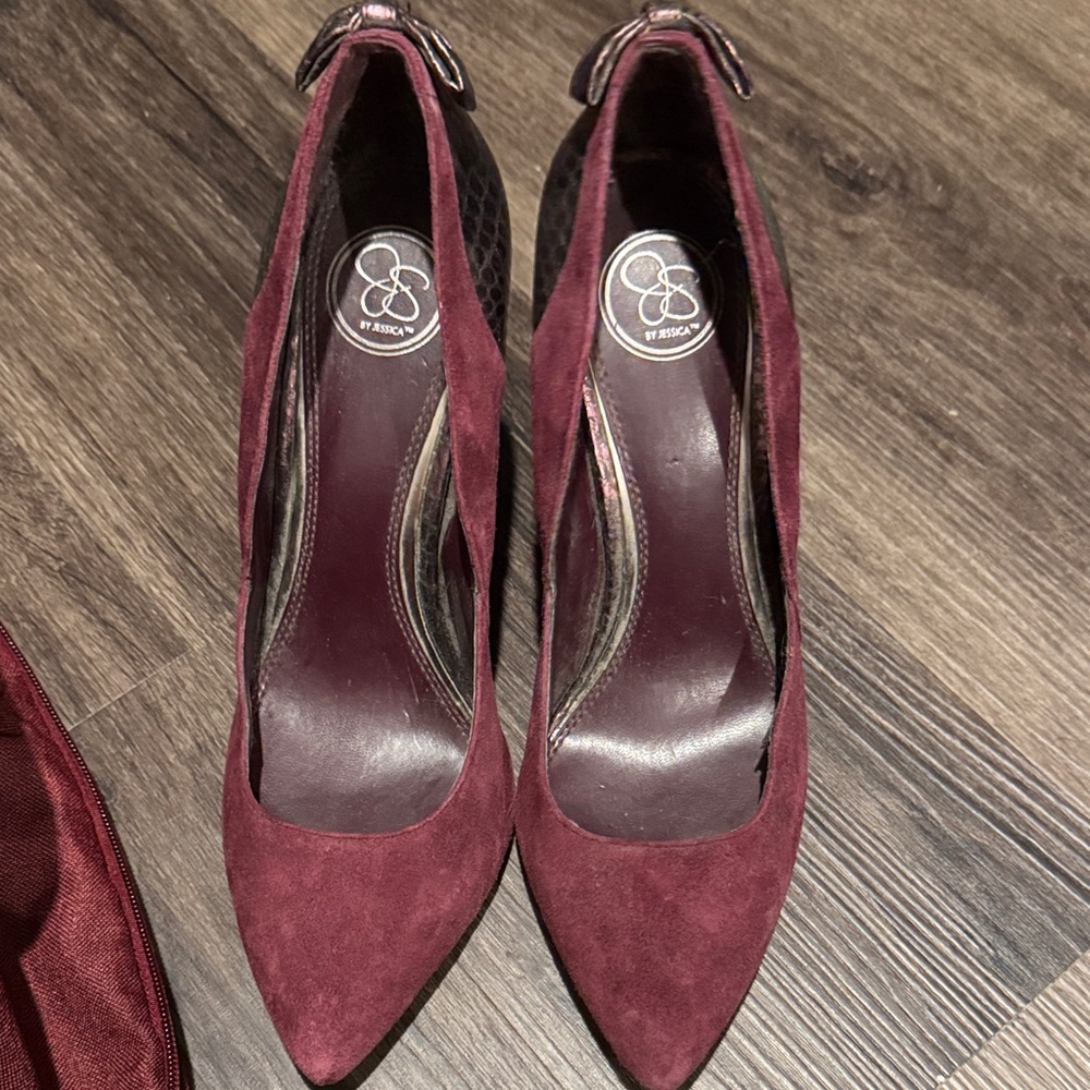 Jessica Simpson Deep Burgundy Heels